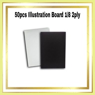 ♂ ❍ ✭ 50pcs 1/8 Illustration Board 2Ply