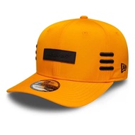 F1 Official 9SEVENTY New Era Stripe Automotive Baseball Cap Orange Black