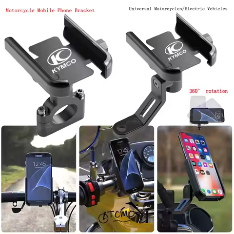 Motorcycle Handlebar Mobile Phone Holder GPS Stand Bracket For KYMCO DownTown 125 200 300i 350i XCIT