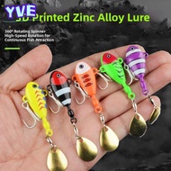 YVE 5pcs Vibration Bait, VIB Spoon Design 5pcs Pack Fishing Lure, Versatile 7g 10g 14g 21g 25g Pin C
