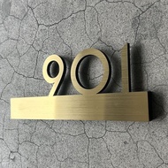 Stainless Steel House Number Plate Household Room Number Custom Box, Residential Entrance House Sign