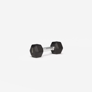 DOMYOS Hex Dumbbell Cross Training and Weight Training 5kg, black