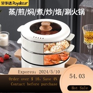 WJ02Rongshida Multi-Functional Electric Cooker Household Hot Pot Cooking Integrated Non-Stick Electric Cooker Dormitory