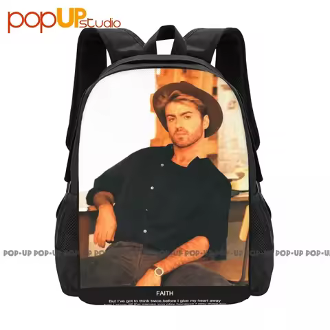 Faith George Michael Wham Music Music Legend Backpack Large Capacity Vintage Swimming Personalised C