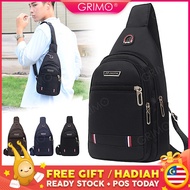 READY STOCK💝GRIMO OXline Men Chest Bag Shoulder Beg Tangan Wanita Women's Sling Bags Fashion Unisex 