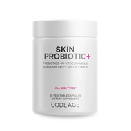 Codeage Skin Probiotic+ 50 Billion CFU Phytoceramides & Vitamin A Deep Hydration & Anti-Aging 60 Ca