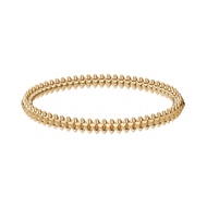Golden Double-Layer Spike Bracelet Rivet Design Retro Bracelet