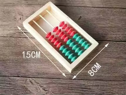 Abacus kindergarten dedicated 2-3 rows 10 beads small abacus mathematics learning enlightenment earl