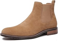 Suede Leather Chelsea Boots Men - Waterproof Formal Dress Boots, Slip On Chukka Boots Comfortable and Casual Ankle Boots