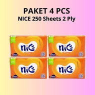 (4Pcs Package) Nice Tissue 250 Sheets 2ply Facial Tissue Wholesale Facial Tissue