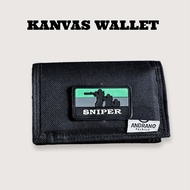 Men's 3-Fold Wallet Made of Thick Fabric, Men's Canvas Wallet, Folding MODEL, Cool 3-Fold Men's Wall