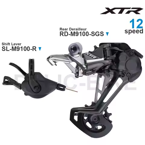 SHIMANO XTR M9100 1x12v Groupset SL-M9100-R Shifter and RD-M9100-SGS Rear Derailleur 12 Speed Origin