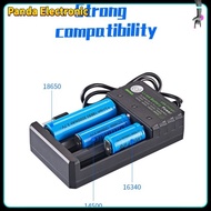 Limited-time offer!! 18650 Lithium Battery Charger Three Slots USB Charger Rechargeable Battery Independent Charging