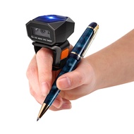 Eyoyo 3-in-1 2D Wearable Ring Barcode Scanner 2.4G Wireless, Mini Portable USB Wired Bluetooth Finge