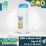 BUNTON Lion Star Basic Home BKK-5 Momo Cool Jug 1.3 Lt Refrigerator Bottle Water Pitcher BPA Free, P