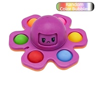 1PCS New Anti Stress Push Bubble Fidget Spinner Face-Changing Sensory Toy Push Popete Spiner Stress 