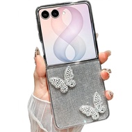 Girls Cute Butterfly Bling Plating Hard PC Cover | Gold Silver Rhinestone Pearl Glitter Shockproof C