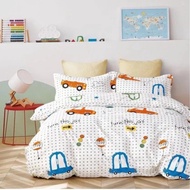Cadar Queen King Cadar 7in1 Cartoon Anime Bedsheet Comforter Set Multiple Designs Bedding
