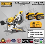 DEWALT 54V XR FLEXVOLT 305MM MITRE SAW c/w 2 battery & charger - DHS780T2