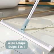 🇸🇬 Ready Stock Magic Broom Sweeper Silicone Floor Scraper Extendable Floor Wiper Mop Bathroom Window
