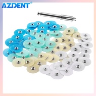 AZDENT Dentist Polishing Pad Net Reduce Contouring Mandrel Stripes Dental Set Bleaching Material