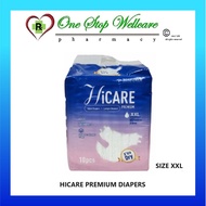 HICARE PREMIUM DIAPERS (M / L / XL / XXL) 10PCS
