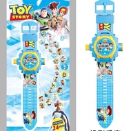 Children Cartoon Electronic Watch Buzz Lightyear Toy Story Projection See Time Toy Watch