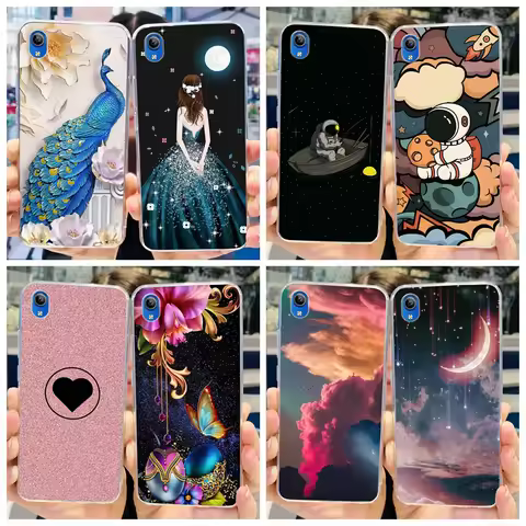 For Vivo Y90 Case 1908 1823 Y91C Back Cover Cute Astronaut Shockproof Silicone Soft Funda For Vivo Y