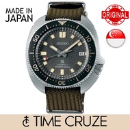 [Time Cruze] Seiko SPB237J Prospex Automatic Japan Made 200M Captain Willard Grey Dial Green Fabric Strap Watch SPB237J