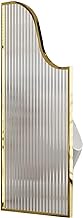 Urinal Partition Divider Screen Wall Mounted Toilet Partition Bathroom Public Places Divider Screen Restaurant Table Top Separator (Color : Gold, Size : 15.7x35.4in)