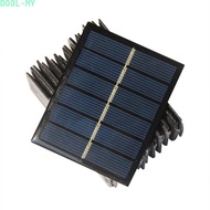 Black 60x75mm 3V 0.6W Polycrystalline Solar Panel for Educational Demonstrations