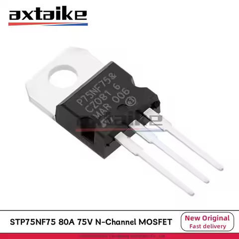 5/10/20PCS STP75NF75 P75NF75 TO-220 75V 80A 300W 75NF75 DIP N-Channel MOSFET Transistor