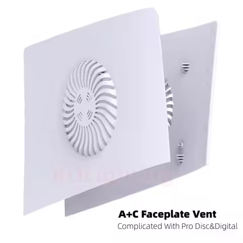 Accessories For PS5 Pro Disc&Digital Upper Part AC Faceplate Vent Plastic Shell
