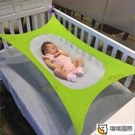 爆款嬰兒吊床加大透氣網佈可摺疊拆洗睡眠安撫寶寶吊床