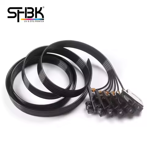 1.5m 6 lines uv ink tube hose pipe with uv square small damper screw nuts oring For Epson L1300 L800