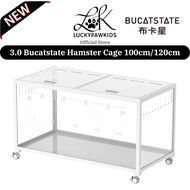 3.0 Bucatstate Hamster Cage 100cm / 120cm Stackable Design Come With Wheels