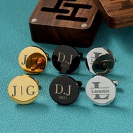 【Non-allergenic Cufflink】 CufflinkStainless Steel Cufflinks with Engraving, Custom-made Acco