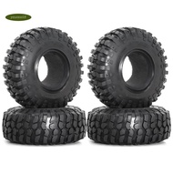 4PCS 108mm 1.9Inch Rubber Tire Wheel Tyre for 1/10 RC Crawler Car Axial SCX10 II III 90046 TRX4 D90 