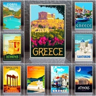 New Acrylic Fridge Magnet Greece 2 × 3 Inch Door Souvenir Set 1 2x3 "