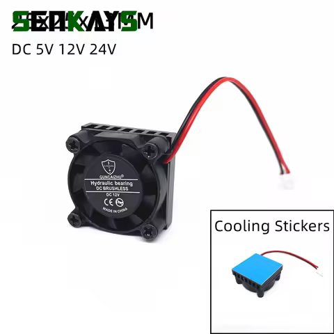 2507 25MM 25x25x13MM Cooling Fan For Raspberry Pi Fan with heat sink DC 5V 12V 24V m.2 SSD Fan with 