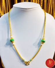 สร้อยคอลงยา ทองชุบ ทองหุ้ม  น้ำหนัก 1 บาท สวยเสมือนจริง JPgoldjewelry