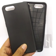 Softcase OPPO A3S / A5 Black Matte Soft Case TPU Silicone
