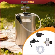 PETSOLA Mini Keg Dispenser Kit with Beer Line and Picnic Tap Lightweight Home Brewing Beer Faucet fo