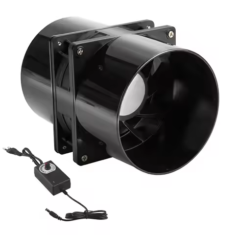 100 Mm Duct Fan DC12 V Fan Axial Fan Exhaust Pipe Fan With Speed Controller Ventilation Exhaust Fan 