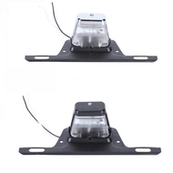 Truck Truck 2LED License Plate Light Long Bracket Electroplating, Night Illumination HL-P-007-2 Perf