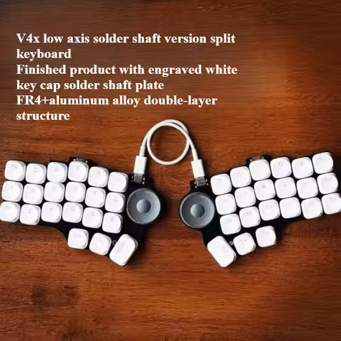 CorneV4 3x6 Low Profile Split Keyboard Customized Wired Single Mode Knob Keyboard for QMK VIAL Left 