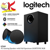 LOGITECH G560 LIGHTSYNC RGB PC BLUETOOTH GAMING SPEAKERS WITH AUDIO VISUALIZER AND LOGITECH G HUB (9