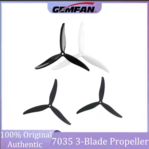 Gemfan Hurricane 7035 3-Blade FPV Drone Propeller Reinforced PC Nylon 7x3.5 for Freestyle Racing Cin