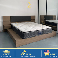 Free Installation | Sarada Bedframe Japanese Style | Bedframe | Choose Size |  Queen | King | Bedframe Only | Katil Kayu | Katil Queen