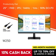 PRISM+ W250 25" 144Hz Productivity Flat Monitor [1920 x 1080][NEW UPGRADE FROM 24''] Productivity Fl